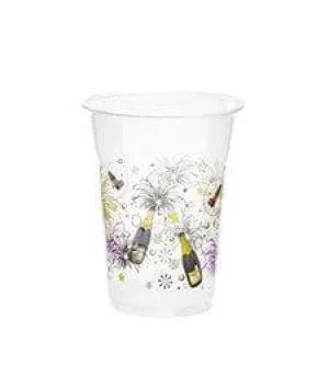 16oz. New Years Soft Plastic Cups - 20ct