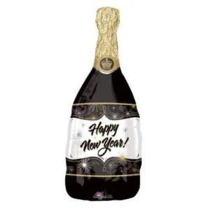 36" Champagne New Year Mylar Balloon