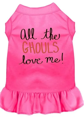 All the Ghouls Screen Print Dog Dress in Many Colors