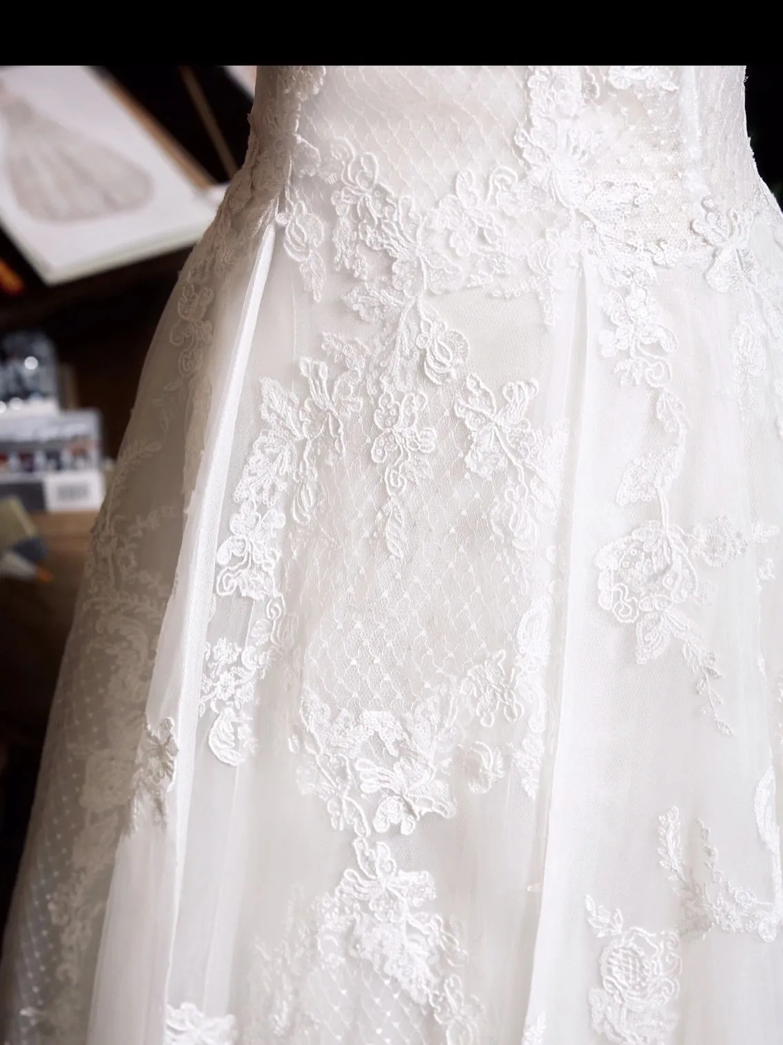 Classy Off The Shoulder Lace Wedding Dress