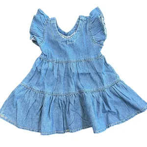 Denim Ruffle Dress