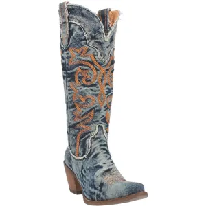 Dingo Texas Tornado-Womens Denim Cowgirl Boot