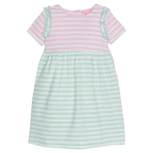 Helen Dress | Pink & Green Stripe Knit (2, 6)