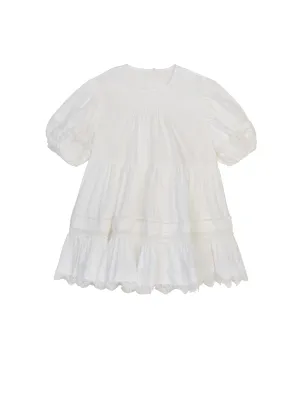 JNBY WHITE DETAIL LACE DRESS