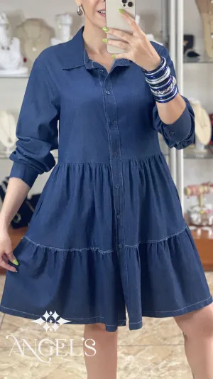 Long Sleeve Denim Dress