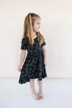 Midnight Smiles Dream Ruffle Dress