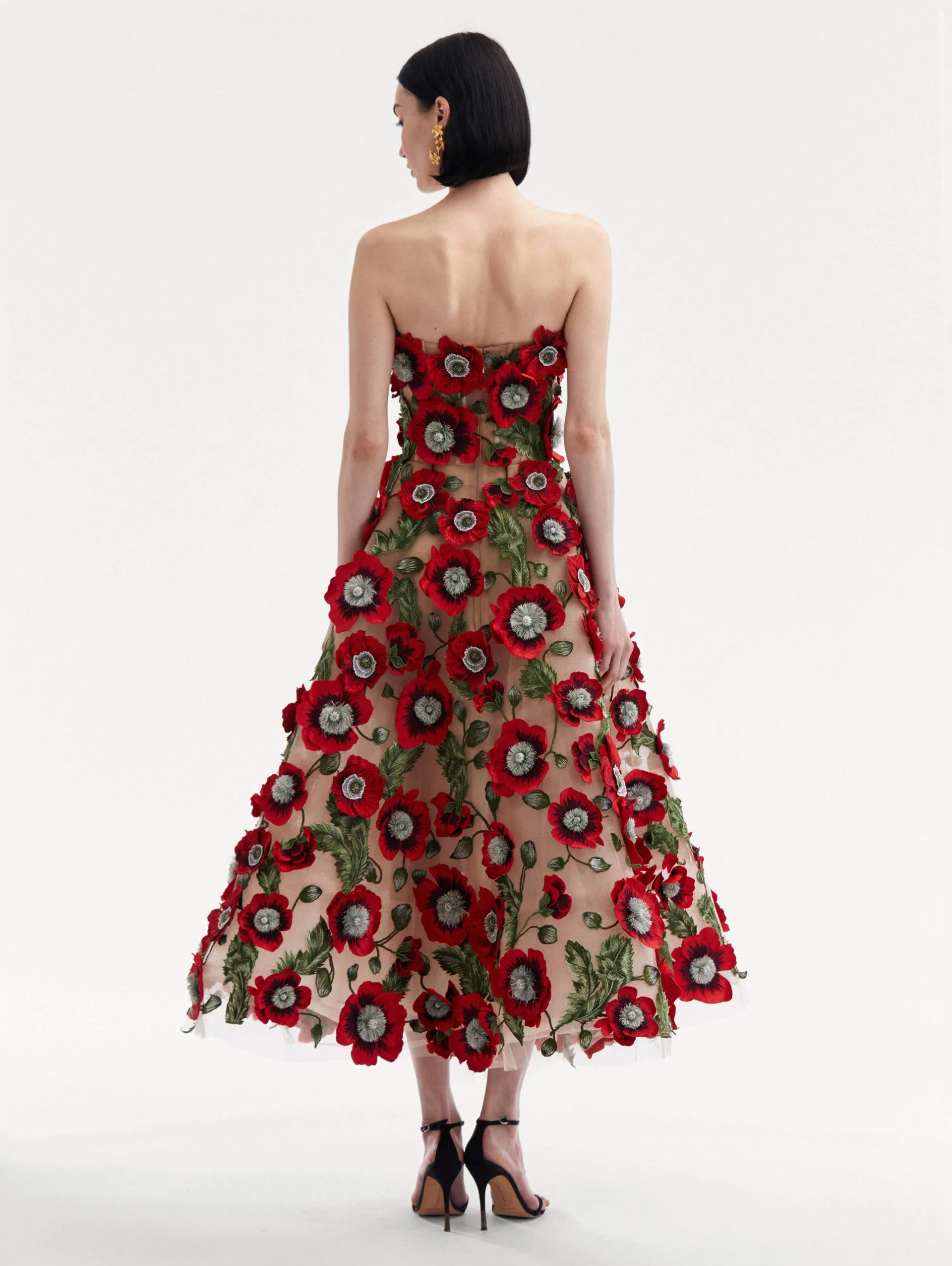 Poppy Threadwork Cocktail Dress