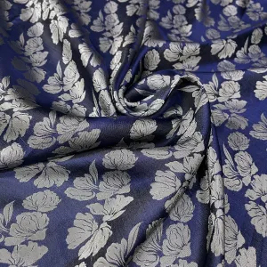 PURE MULBERRY SILK fabric by the yard - Floral silk fabric - Handmade fabric – Dress making – Silk for sewing - Gift for her - Silk apparel fabric