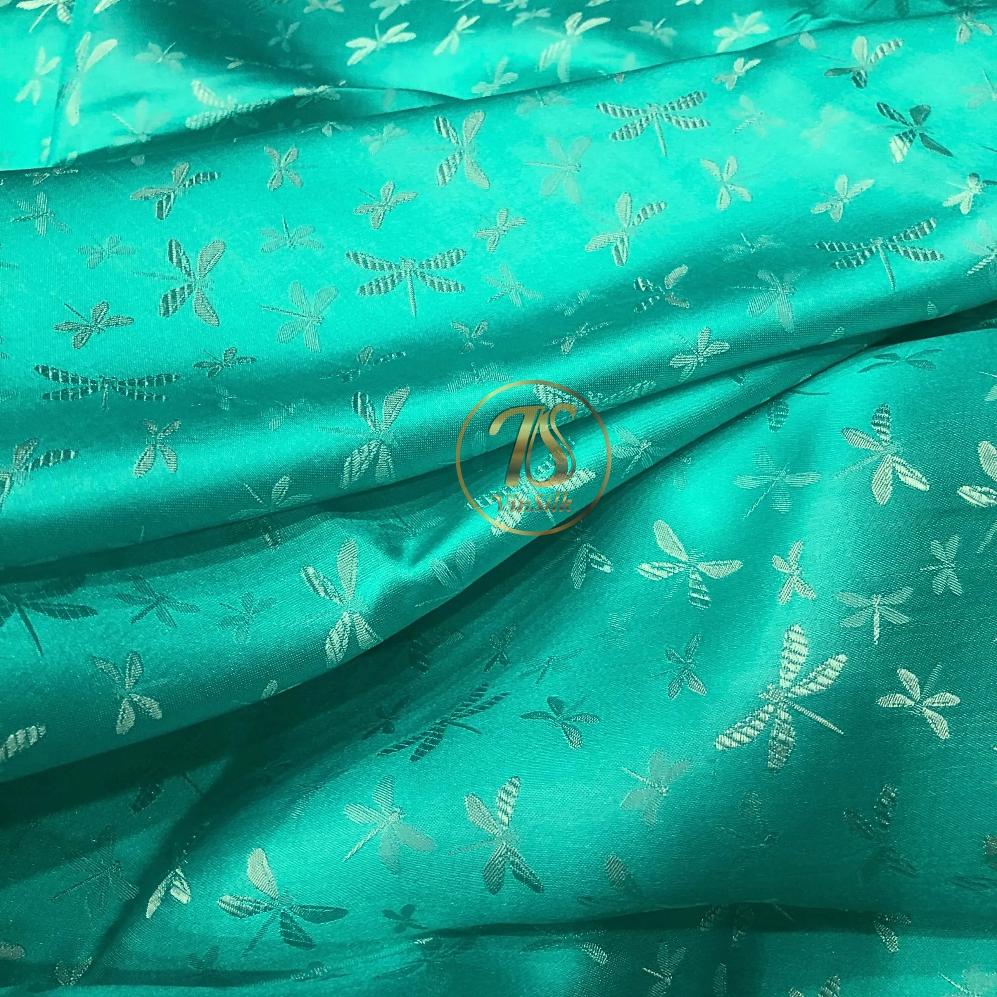 PURE MULBERRY SILK fabric by the yard - Handmade fabric – Dress making – Silk for sewing - Gift for women - Blue silk fabric