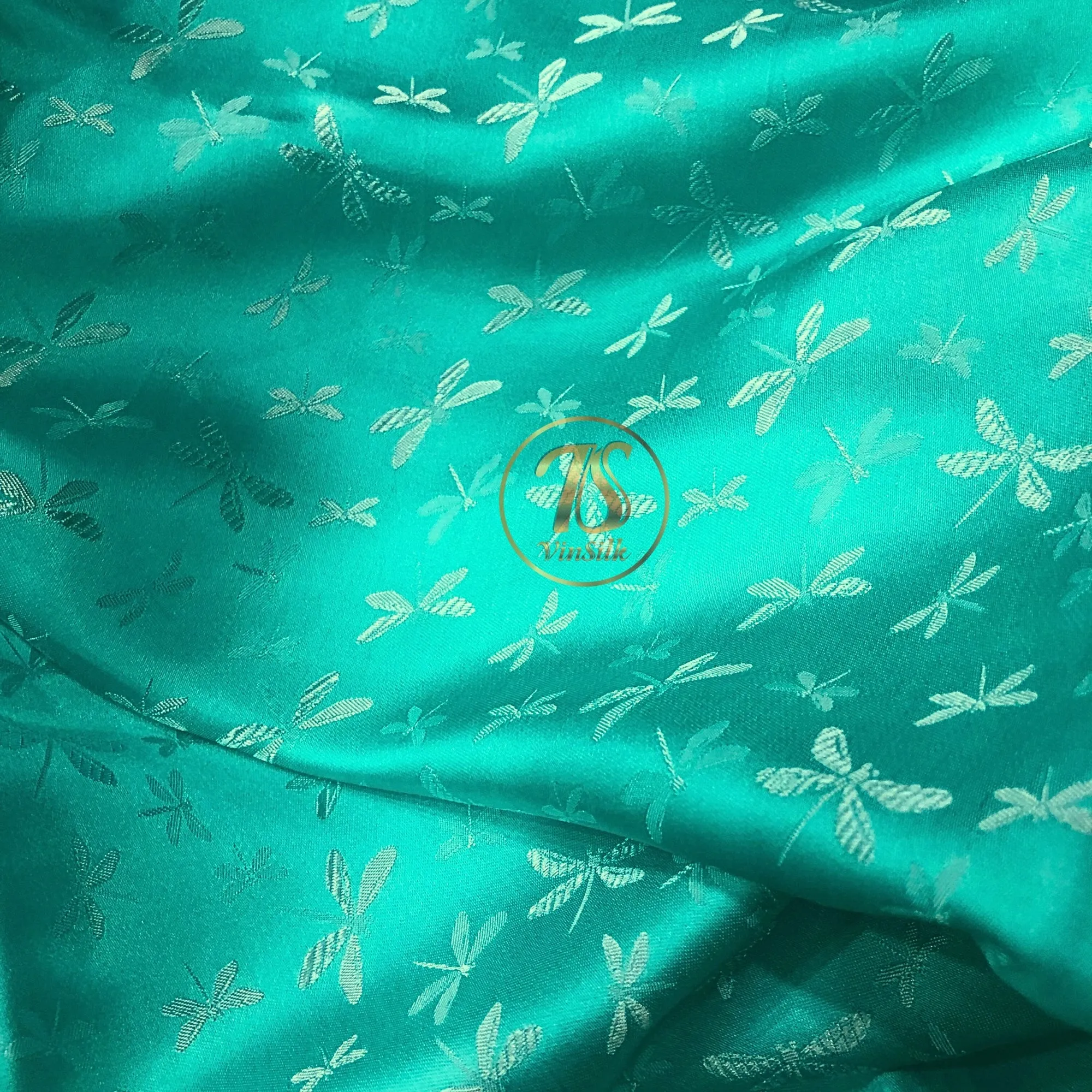 PURE MULBERRY SILK fabric by the yard - Handmade fabric – Dress making – Silk for sewing - Gift for women - Blue silk fabric