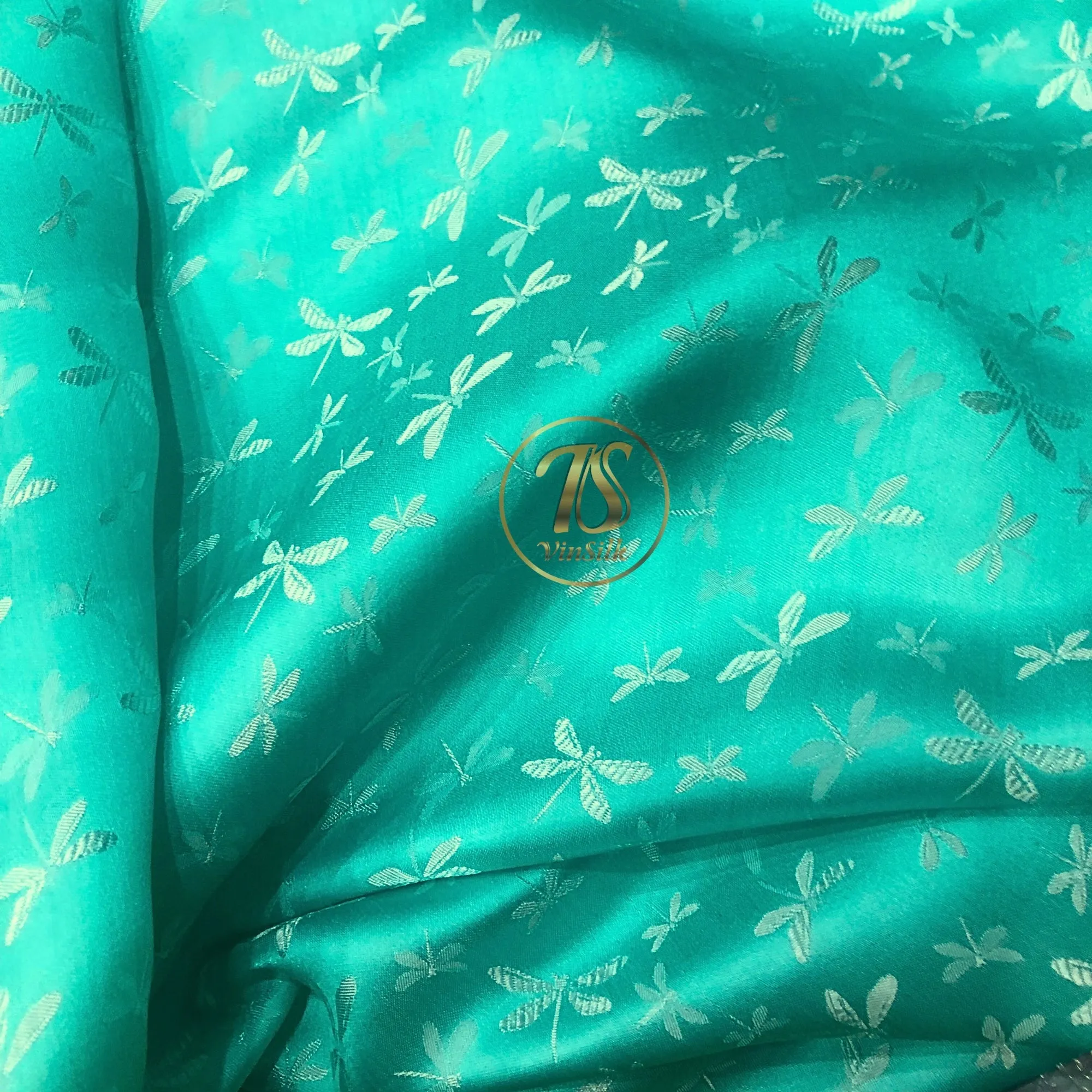 PURE MULBERRY SILK fabric by the yard - Handmade fabric – Dress making – Silk for sewing - Gift for women - Blue silk fabric