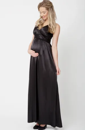 Ripe Satin Gown Maternity Dress