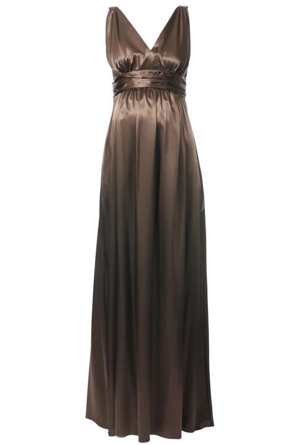 Ripe Satin Gown Maternity Dress